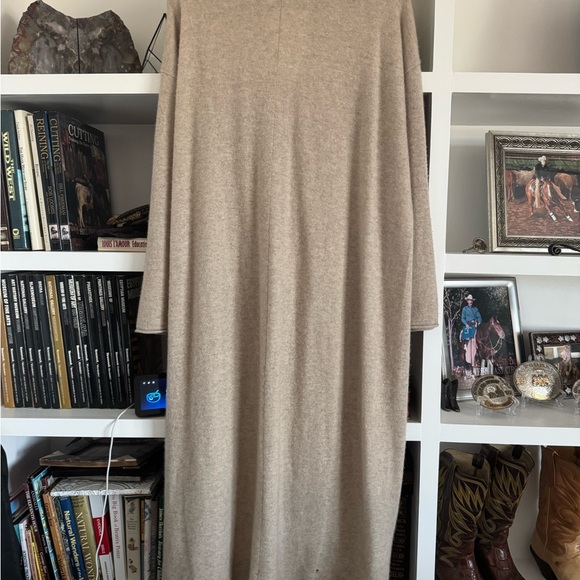 Eileen Fisher Sleepwear Cashmere Extra long Cardigan Robe - Picture 2 of 7